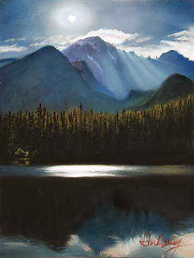 Midnight Bear Lake by John Hulsey